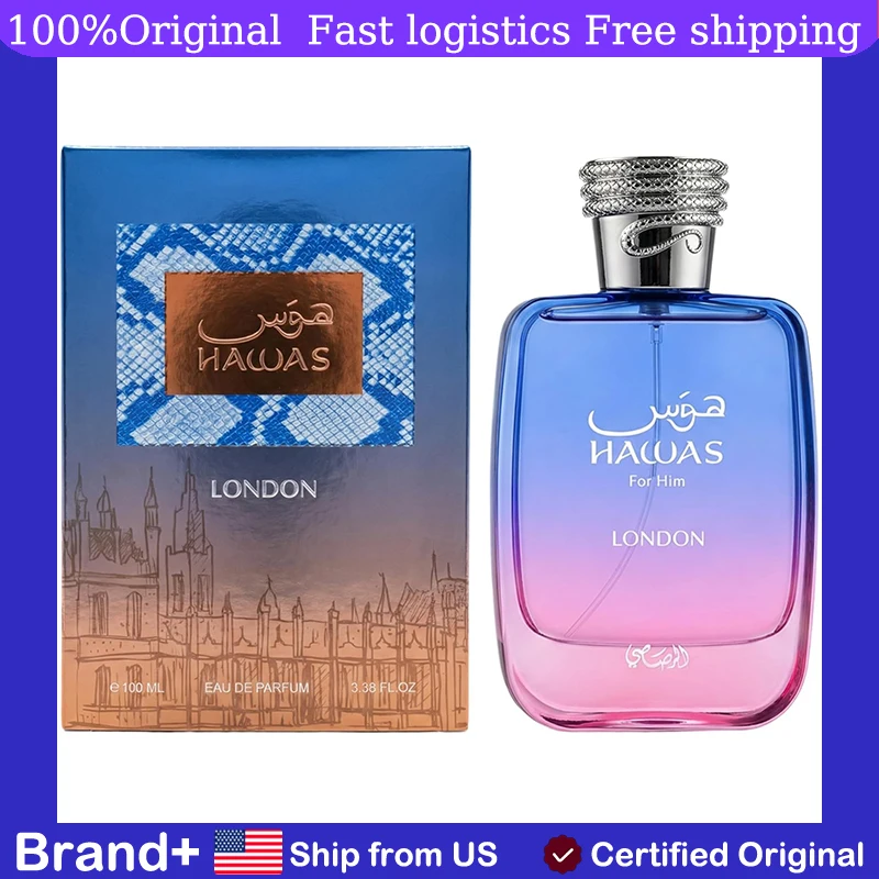 Original Arabic Perfume RASASI Hawas London Spicy Fruity Floral Amber Eau de Parfum Eastern-Middle Eastern fragrance Hair and body spray natural perfume Long-Lasting Fragrance for Men 3.38 Ounce Cologne Pheromone Portable Birthday gift
Original Arabic Perfume RASASI Hawas London Spicy Fruity Floral Amber Eau de Parfum Eastern-Middle Eastern fragrance Hair and body spray natural perfume Long-Lasting Fragrance for Men 3.38 Ounce Cologne Pheromone Portable Birthday gift