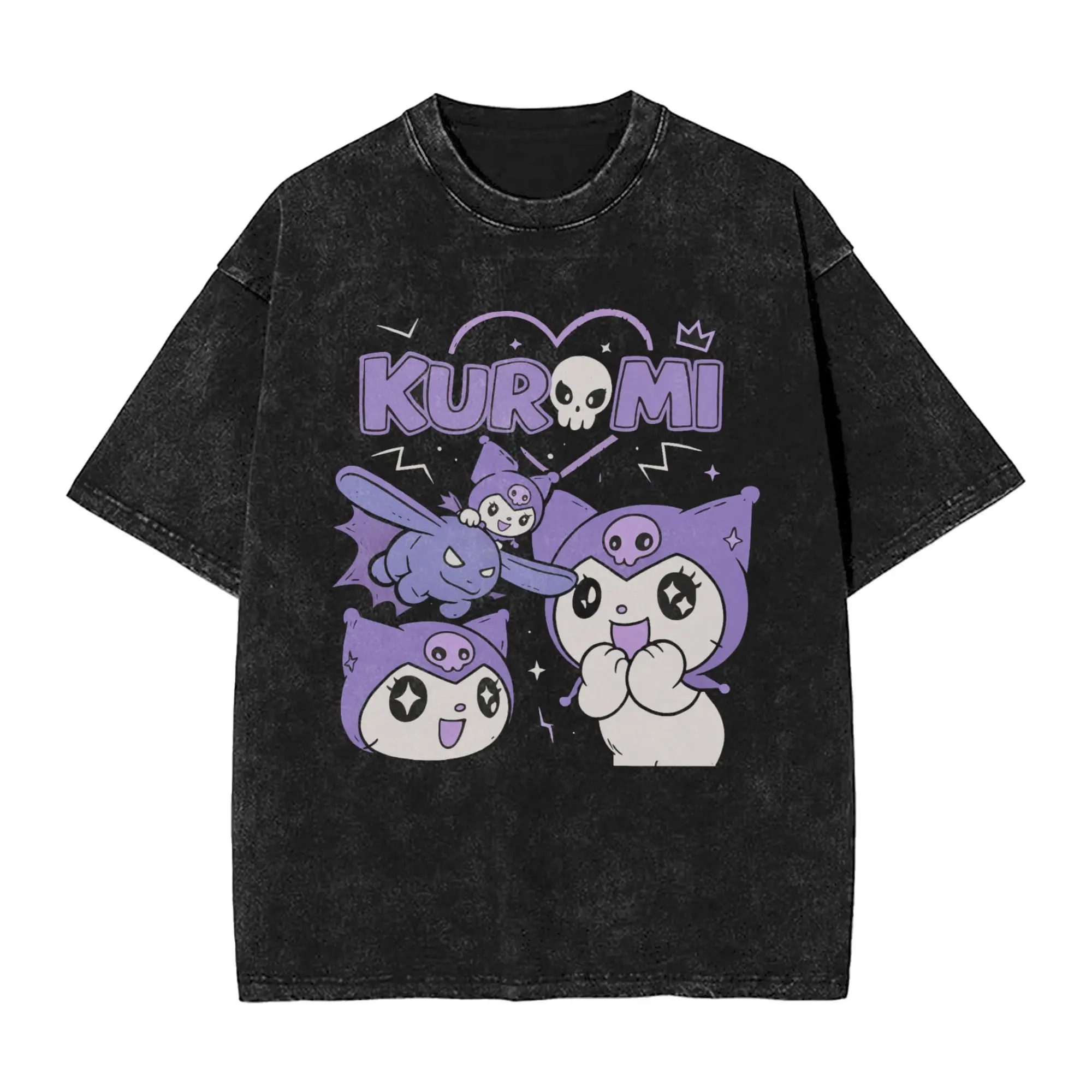 Kuromi Print Washed T Shirt Male Y2K Retro Cotton T Shirts Beach Crew Neck Harajuku Tees Print Big Size Clothes
Kuromi Print Washed T Shirt Male Y2K Retro Cotton T Shirts Beach Crew Neck Harajuku Tees Print Big Size Clothes