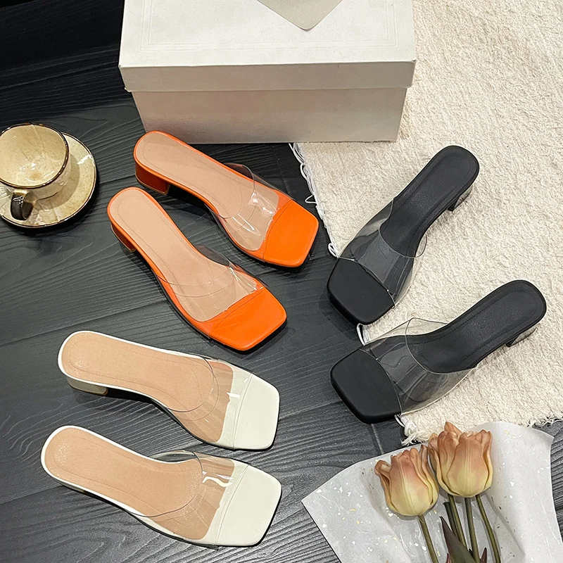 Square Toe Block Heel 2026 Summer New High-heeled Open-toe One-slip Slippers Women's Mid-heel Wear Cool Mopping
Square Toe Block Heel 2026 Summer New High-heeled Open-toe One-slip Slippers Women's Mid-heel Wear Cool Mopping