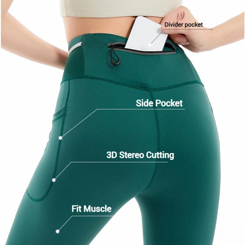 Women Winter Fleece-Lined Jogging Yoga Fitness Training Sport Pants with Around Pocket Marathon Running Compression Tights
Women Winter Fleece-Lined Jogging Yoga Fitness Training Sport Pants with Around Pocket Marathon Running Compression Tights