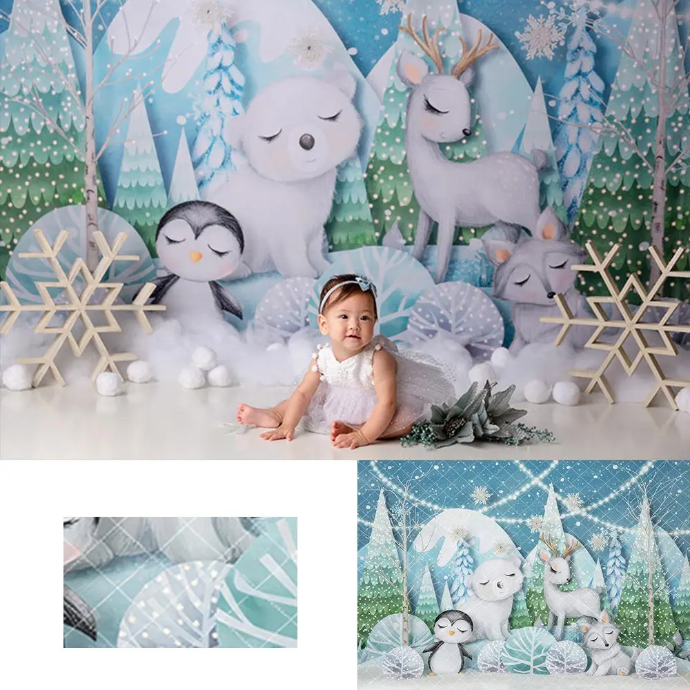 Christmas Arctic Animals Backdrop Penguin Polar Bear Kids Baby Cake Smash Photography Props Child Adult Birthday Backgrounds
Christmas Arctic Animals Backdrop Penguin Polar Bear Kids Baby Cake Smash Photography Props Child Adult Birthday Backgrounds