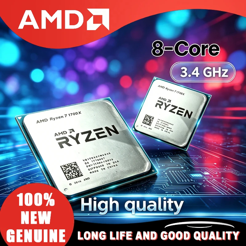 AMD Ryzen 7 1700X Socket AM4 3.4 GHz Eight-Core YD170XBCM88AE CPU Processor AMD R7 1700X
AMD Ryzen 7 1700X Socket AM4 3.4 GHz Eight-Core YD170XBCM88AE CPU Processor AMD R7 1700X