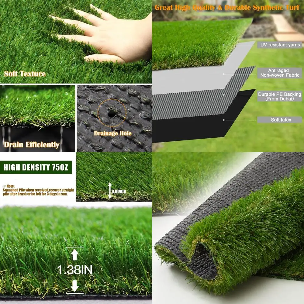 Multi-Tone 1.38 Artificial Grass Mat for Pets, Gardens, and Landscaping - Customizable Sizes for Indoor & Outdoor Use
Multi-Tone 1.38 Artificial Grass Mat for Pets, Gardens, and Landscaping - Customizable Sizes for Indoor & Outdoor Use