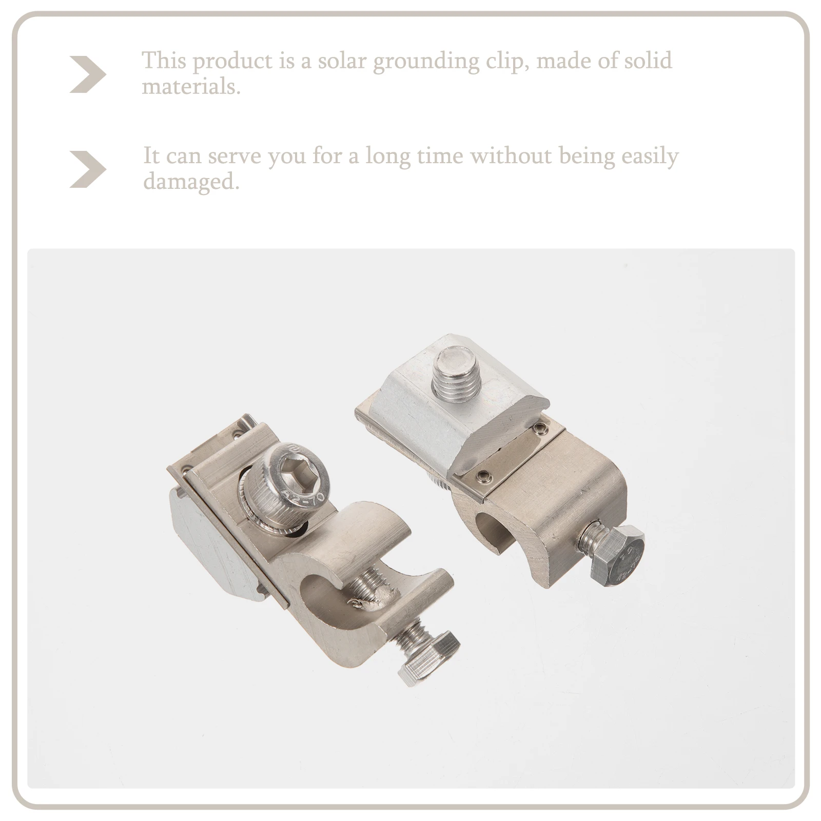 2pcs Solar Grounding Clip Photovoltaic Cable Clamps Wire Holders M6 Hexagonal Ground Lug Solar Panel Accessories Electrical
2pcs Solar Grounding Clip Photovoltaic Cable Clamps Wire Holders M6 Hexagonal Ground Lug Solar Panel Accessories Electrical