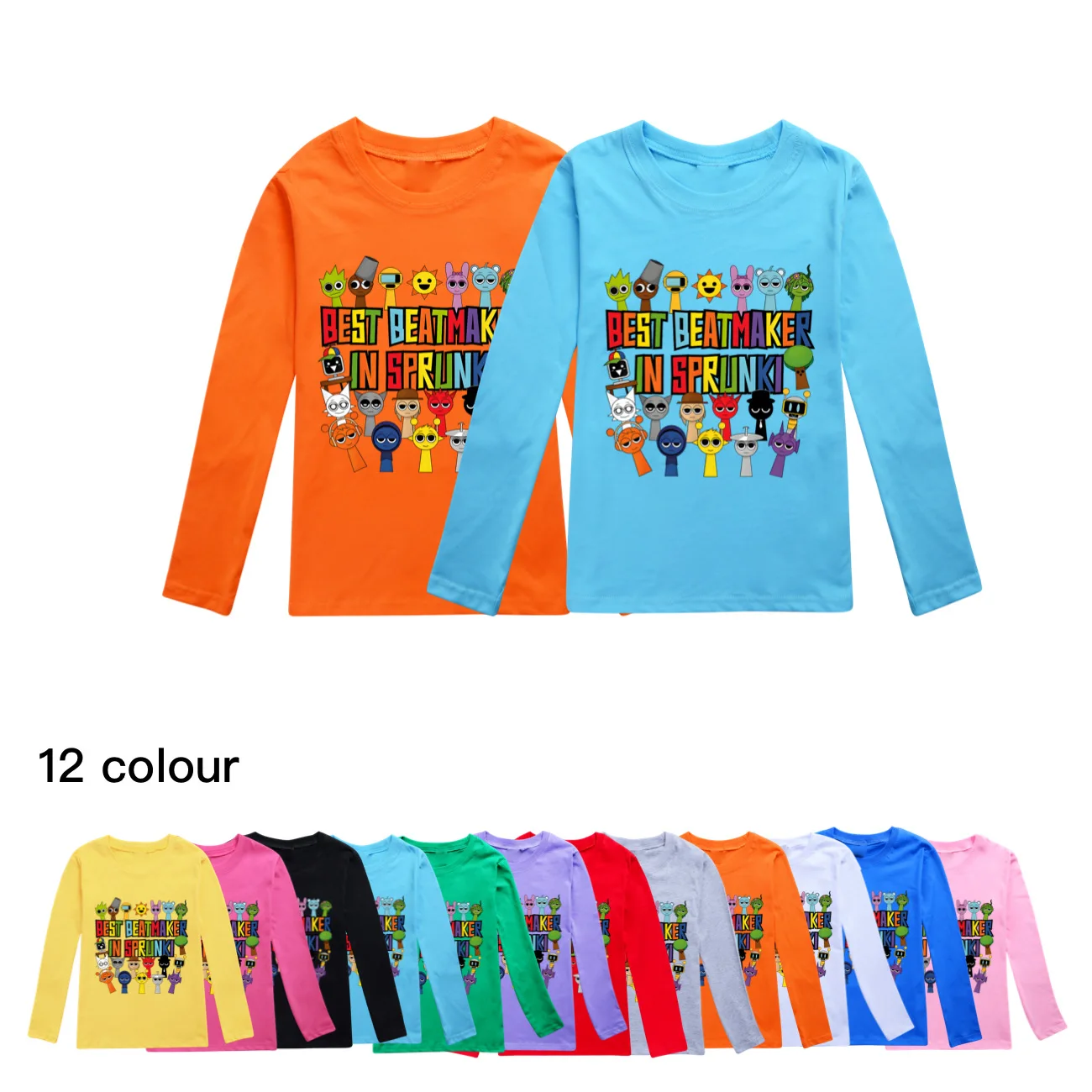 Cartoon Sprunki T Shirt Kids Game Incredibox Sprunky Clothes Boys Cotton T-shirt Girls Long Sleeve Tops Children O-neck Clothing
Cartoon Sprunki T Shirt Kids Game Incredibox Sprunky Clothes Boys Cotton T-shirt Girls Long Sleeve Tops Children O-neck Clothing