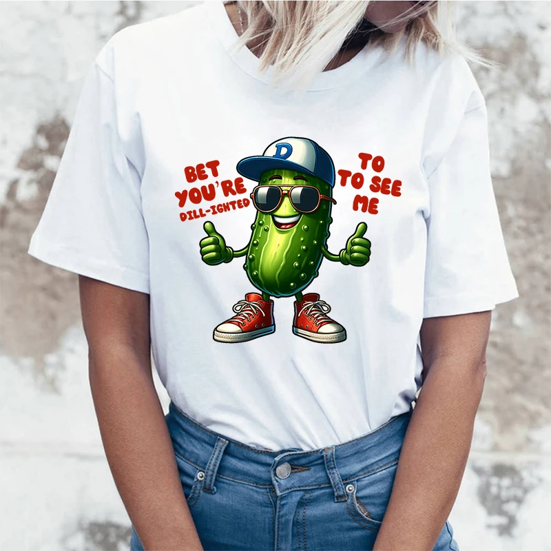 Funny Pickles Bet You Are Delighted To See Me Letter Printed T-Shirts For Men Women Summer Short Sleeve Round Neck Pickles Tops
Funny Pickles Bet You Are Delighted To See Me Letter Printed T-Shirts For Men Women Summer Short Sleeve Round Neck Pickles Tops