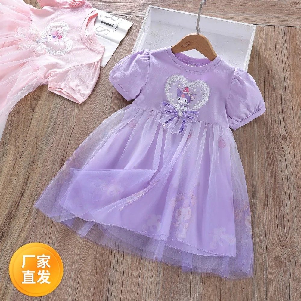 Платье с коротким рукавом Kawaii Sanrio Anime Kawaii Ins Fashion Y2k, новая детская милая юбка принцессы с героями мультфильмов, одежда, подарки для детей
Платье с коротким рукавом Kawaii Sanrio Anime Kawaii Ins Fashion Y2k, новая детская милая юбка принцессы с героями мультфильмов, одежда, подарки для детей