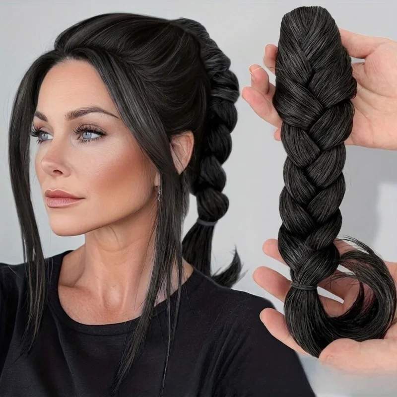 Silvery Gray Short Straight Synthetic Ponytail Wig, High-Temp Fiber, lightweight design for women casual daily everyday wear.
Silvery Gray Short Straight Synthetic Ponytail Wig, High-Temp Fiber, lightweight design for women casual daily everyday wear.