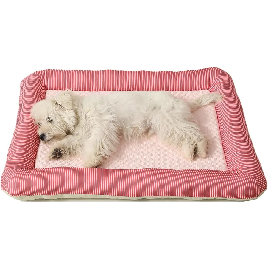 Охлаждающая кровать для собак Коврик для домашних животных со стеганым дизайном для летнего использования Охлаждающая кровать для кошек и маленьких собак с полосатой каймой Идеально подходит для дома
Охлаждающая кровать для собак Коврик для домашних животных со стеганым дизайном для летнего использования Охлаждающая кровать для кошек и маленьких собак с полосатой каймой Идеально подходит для дома