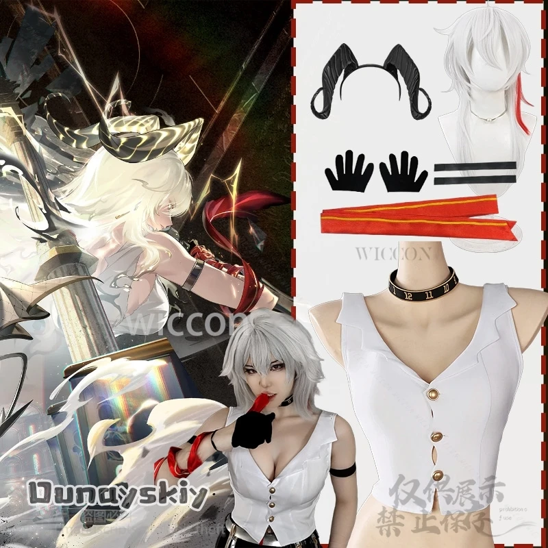 Game Wuthering Waves Cosplay Zani Anime Costume Sexy Fashion Solid Fit Underwear Tank Top Chocker 3D Props Horn Customized
Game Wuthering Waves Cosplay Zani Anime Costume Sexy Fashion Solid Fit Underwear Tank Top Chocker 3D Props Horn Customized