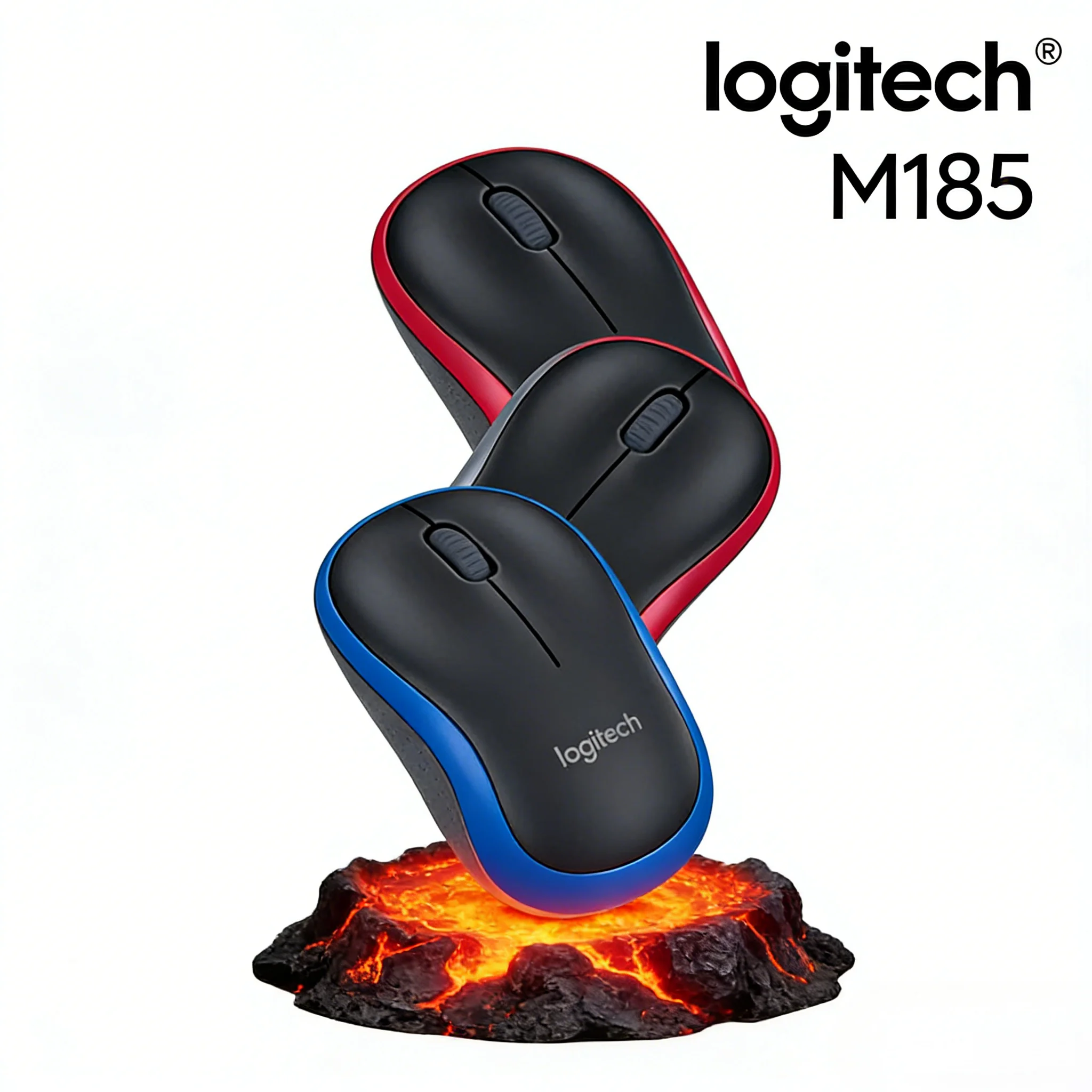 Оптическая мышь Logitech M185 — 3 кнопки для удобного использования
Оптическая мышь Logitech M185 — 3 кнопки для удобного использования