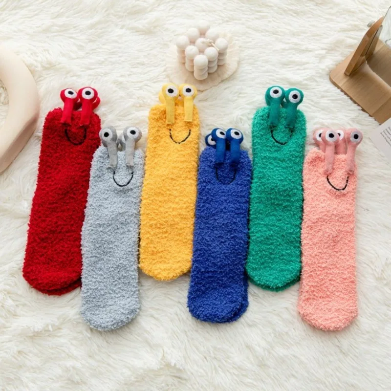 Cartoon Big Eyed Coral Fleece Socks Korean Version Cute Thick Warm Parent-child Sleep Socks Anti Slip Silicone
Cartoon Big Eyed Coral Fleece Socks Korean Version Cute Thick Warm Parent-child Sleep Socks Anti Slip Silicone
