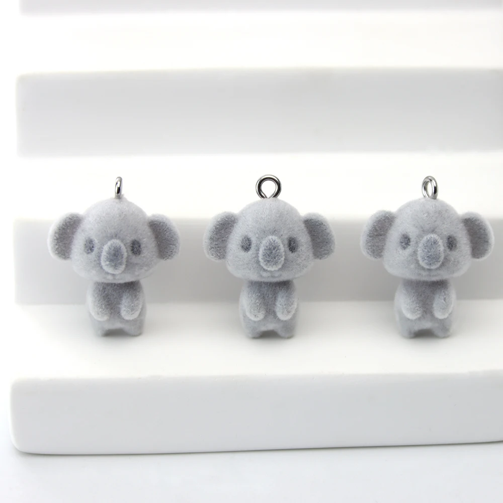 30pcs 3D Flocking Resin Koala Charms for Necklace Keychain Braceket Bag Accessories Making DIY Jewelry Decorative Wholesale
30pcs 3D Flocking Resin Koala Charms for Necklace Keychain Braceket Bag Accessories Making DIY Jewelry Decorative Wholesale