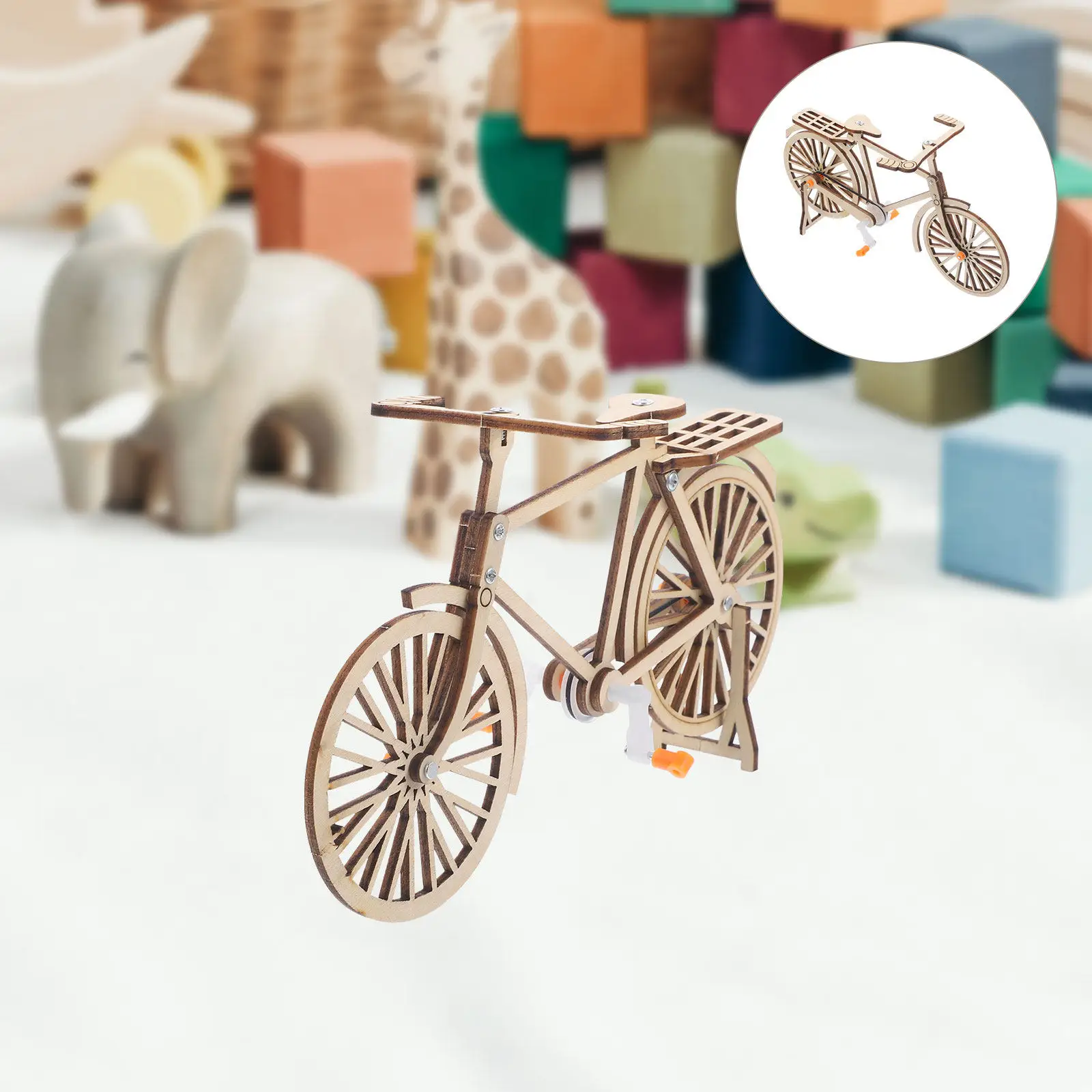 DIY Children Science Experiment Mechanical Bicycle Small Wooden Vintage Bike Sculpture Educational Physics Learning Miniature
DIY Children Science Experiment Mechanical Bicycle Small Wooden Vintage Bike Sculpture Educational Physics Learning Miniature