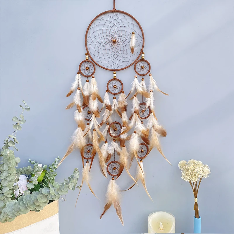 Dream Catcher Exquisite Handmade Feathers Wind Chimes Living Room Bedroom Hanging Ornaments Wall Decorations Birthday Party Gift
Dream Catcher Exquisite Handmade Feathers Wind Chimes Living Room Bedroom Hanging Ornaments Wall Decorations Birthday Party Gift