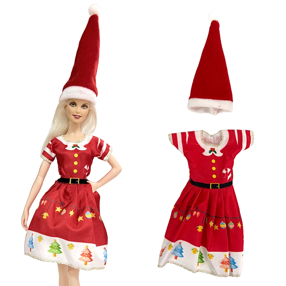 1 Pcs Christmas Dress Fashion Clothes For 1/6 Doll Toys Handmade Hat Gifts 1/6 Dolls Accessories Dressing DIY Present
1 Pcs Christmas Dress Fashion Clothes For 1/6 Doll Toys Handmade Hat Gifts 1/6 Dolls Accessories Dressing DIY Present