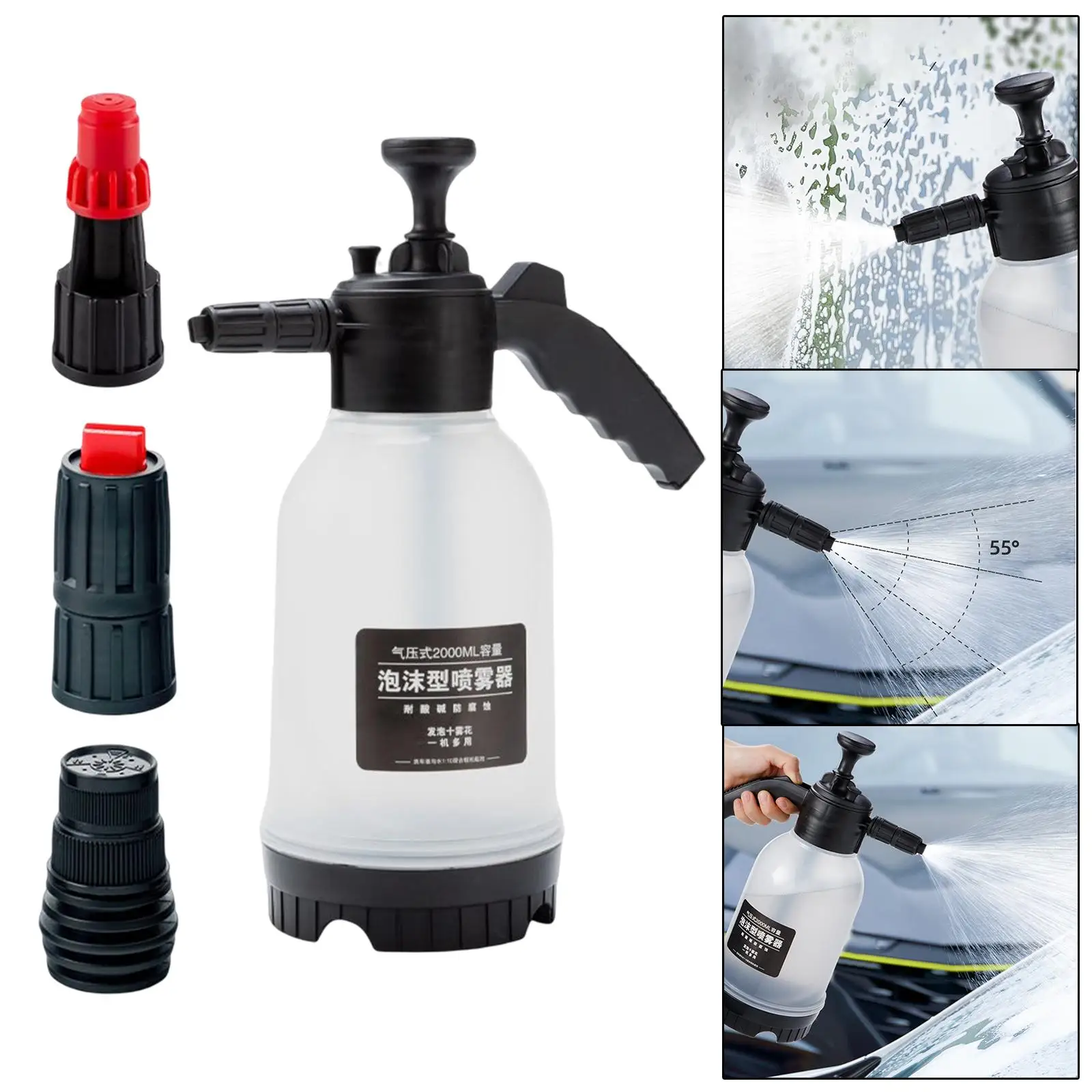 Adjustable Air Pressure Hand Pump Sprayer Snow Car Wash Water Spray Bottle Snow Foam Soap Spray Kettle for Yard Car Home
Adjustable Air Pressure Hand Pump Sprayer Snow Car Wash Water Spray Bottle Snow Foam Soap Spray Kettle for Yard Car Home