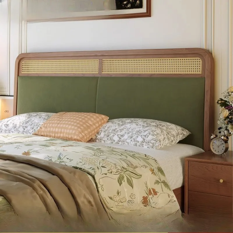 Double bed 1.8 meters Master bedroom 1.5 meters Small apartment wooden bed French medieval soft bag rattan bed
Double bed 1.8 meters Master bedroom 1.5 meters Small apartment wooden bed French medieval soft bag rattan bed