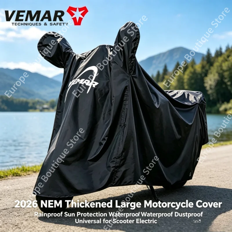 2026 NEW Thickened Large Motorcycle Cover Waterproof Rainproof Sun Protection Dustproof Universal for Scooter Electric Bike
2026 NEW Thickened Large Motorcycle Cover Waterproof Rainproof Sun Protection Dustproof Universal for Scooter Electric Bike