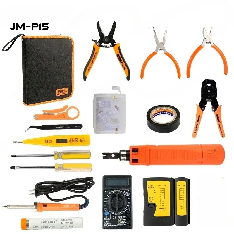 JM-P15 Electricians Network Screwdriver, DIY Repair Tool Set, Electrical Tool Kit, Soldering Iron Kit, Wholesale
JM-P15 Electricians Network Screwdriver, DIY Repair Tool Set, Electrical Tool Kit, Soldering Iron Kit, Wholesale