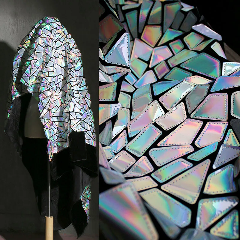 Good Phantom Gradient Mirror PU Leather Fabric With Geometric Pattern Embossed Artificial PU Leather Clothing Designer Fabric
Good Phantom Gradient Mirror PU Leather Fabric With Geometric Pattern Embossed Artificial PU Leather Clothing Designer Fabric