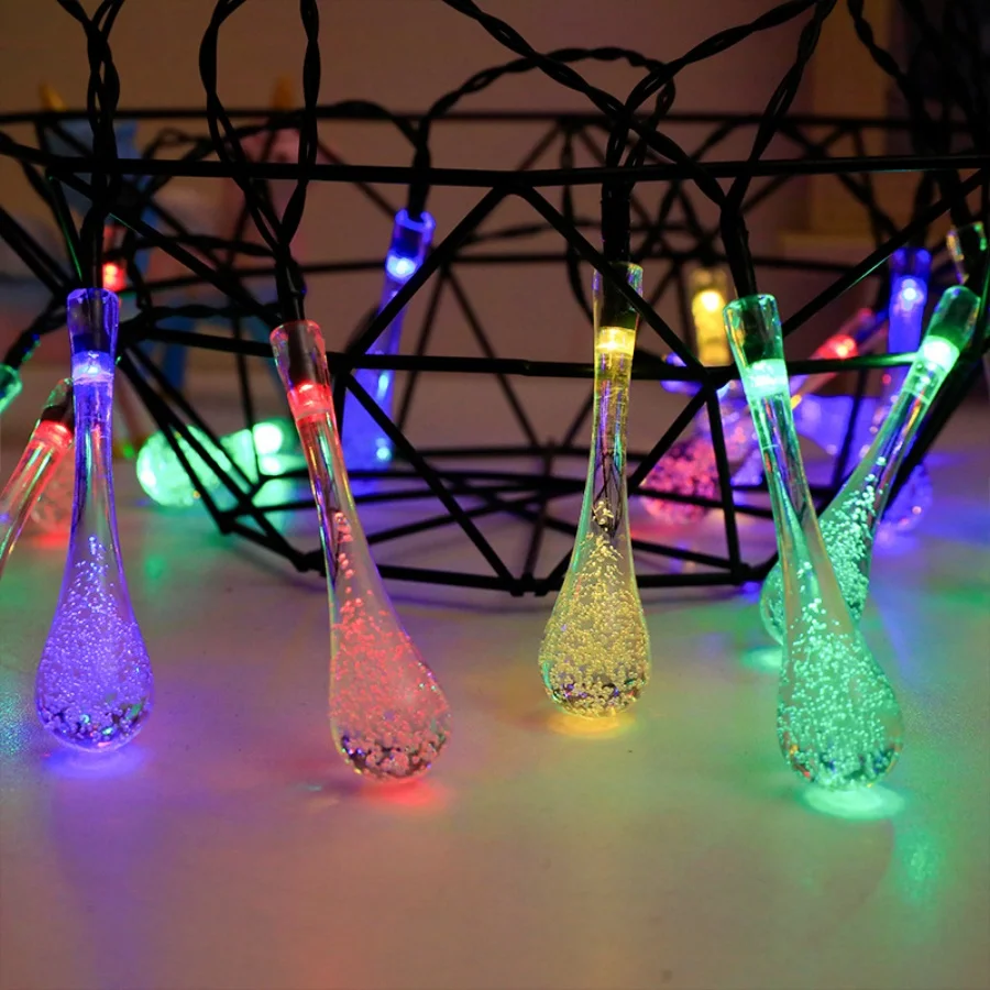 1PC Colorful Teardrop Solar String Lights 20LED, Outdoor Waterproof LED Fairy Lights for Wedding Christmas Decor
1PC Colorful Teardrop Solar String Lights 20LED, Outdoor Waterproof LED Fairy Lights for Wedding Christmas Decor