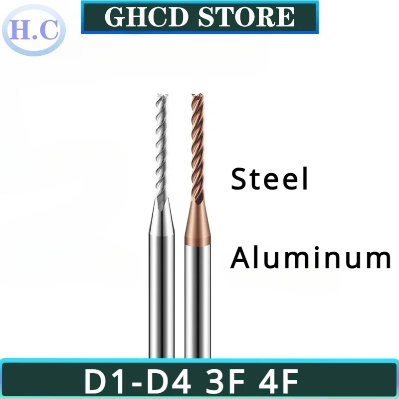 HRC56 Tungsten Steel Coated Extended Full Edge Long Milling Cutter Alloy Coated Flat Bottom End Milling Cutter 1 1.5 2 2.5 3 4
HRC56 Tungsten Steel Coated Extended Full Edge Long Milling Cutter Alloy Coated Flat Bottom End Milling Cutter 1 1.5 2 2.5 3 4