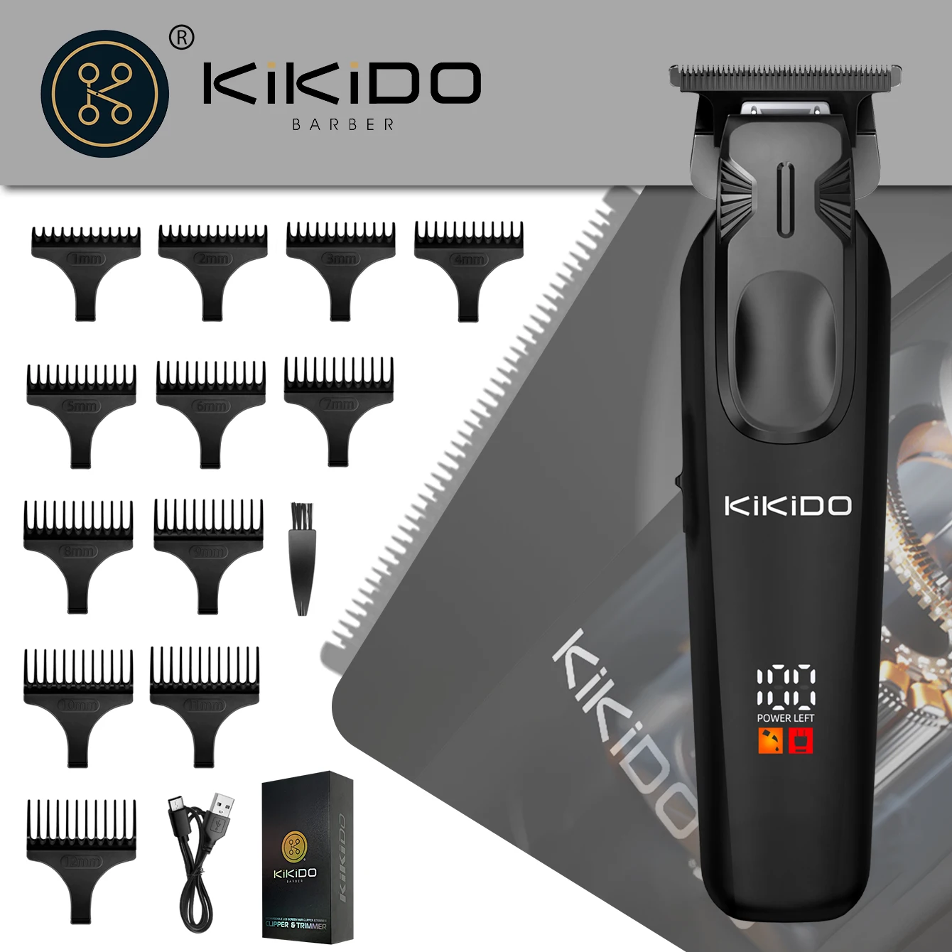 KIKIDO Hair Trimmer Professional Hair Clipper Barber Electric LCD Household Appliances 1-12mm Limit Comb 7200PRM Powerful kemei
KIKIDO Hair Trimmer Professional Hair Clipper Barber Electric LCD Household Appliances 1-12mm Limit Comb 7200PRM Powerful kemei