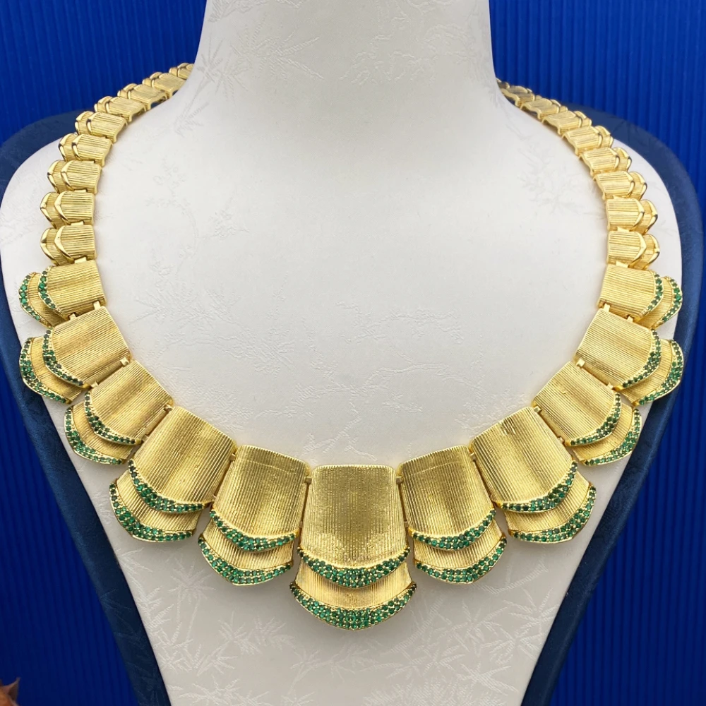 Flora Gold-Plated Copper Jewelry Set for Women with Artificial Zircon Bracelet Ring Necklace Earrings Luxury Wedding Accessories
Flora Gold-Plated Copper Jewelry Set for Women with Artificial Zircon Bracelet Ring Necklace Earrings Luxury Wedding Accessories