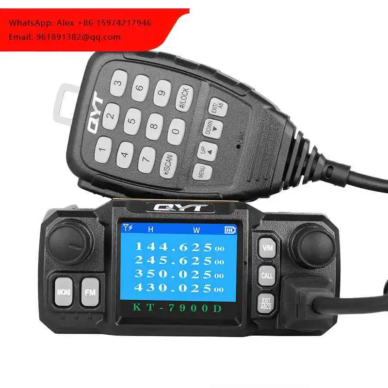 Рация QYT KT-8900D 25 Вт, двухдиапазонная, с двумя ЖК-дисплеями, FM-трансивер, портативная рация KT8900D
Рация QYT KT-8900D 25 Вт, двухдиапазонная, с двумя ЖК-дисплеями, FM-трансивер, портативная рация KT8900D