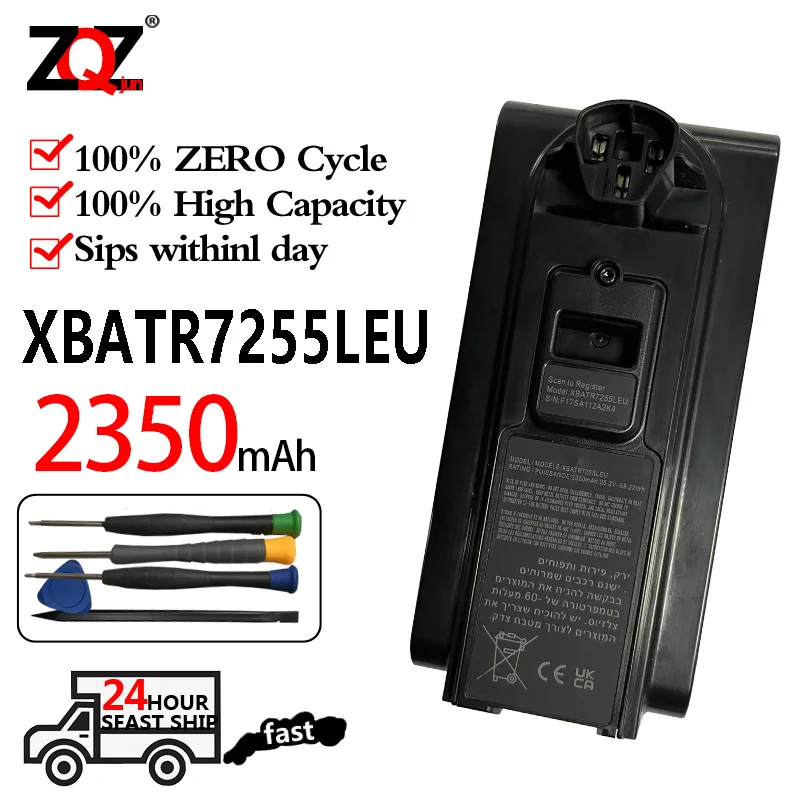 Сменный аккумулятор IZ862H 25,2 В, 2350 мАч для Shark XBATR7255LEU, совместимый с беспроводными пылесосами IZ862H Shark
Сменный аккумулятор IZ862H 25,2 В, 2350 мАч для Shark XBATR7255LEU, совместимый с беспроводными пылесосами IZ862H Shark