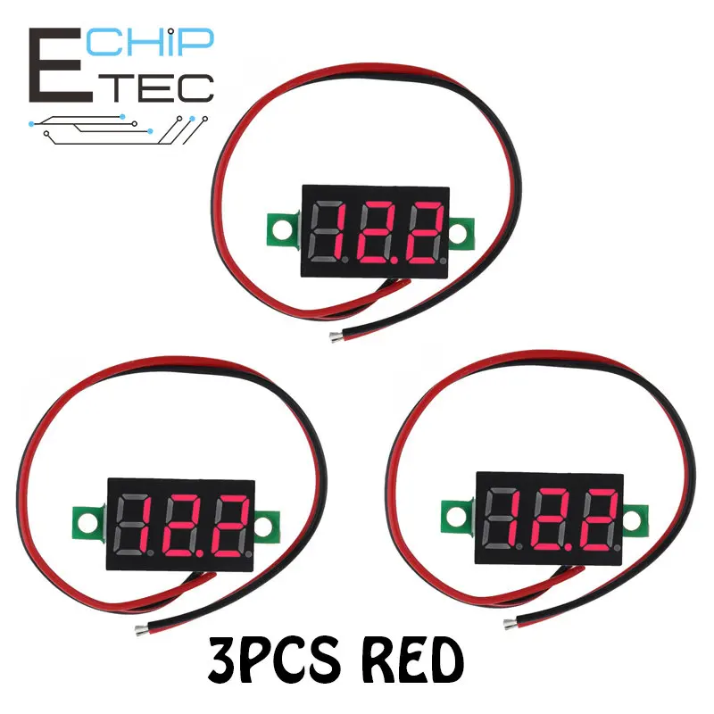 Free shipping 3PCS 0.36 inch DC 4.5V-30V Voltmeter Digital Display Two Wire Voltmeter Head for Motorcycle Voltage Meter
Free shipping 3PCS 0.36 inch DC 4.5V-30V Voltmeter Digital Display Two Wire Voltmeter Head for Motorcycle Voltage Meter