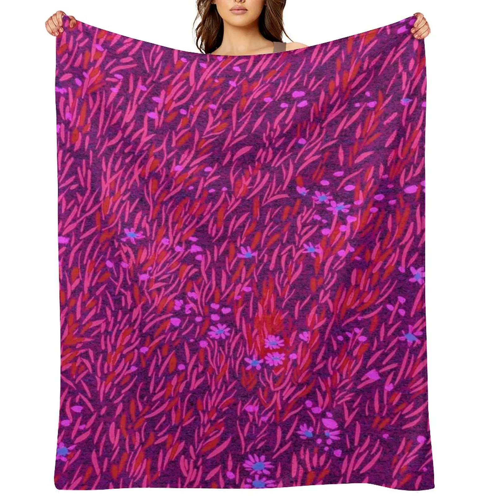 Magenta flowers and leaves Throw Blanket Soft Big Weighted Thermal for winter Blankets
Magenta flowers and leaves Throw Blanket Soft Big Weighted Thermal for winter Blankets