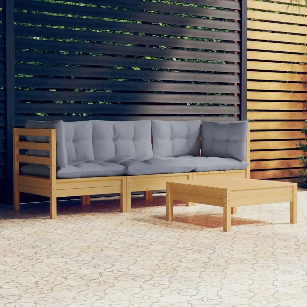 Stylish Grey Solid Pinewood Garden Lounge Set with Durable Polyester Fabric for Outdoor Relaxation
Stylish Grey Solid Pinewood Garden Lounge Set with Durable Polyester Fabric for Outdoor Relaxation