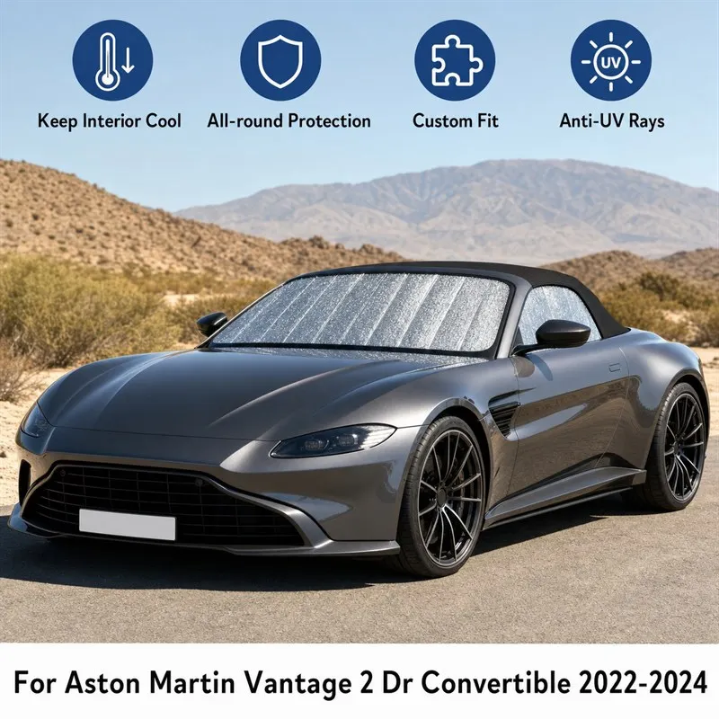 For Aston Martin Vantage 2 Dr Convertible 2022-2024 Car Window Sunshades UV Block Privacy Heat Insulated Foldable Car Curtain
For Aston Martin Vantage 2 Dr Convertible 2022-2024 Car Window Sunshades UV Block Privacy Heat Insulated Foldable Car Curtain