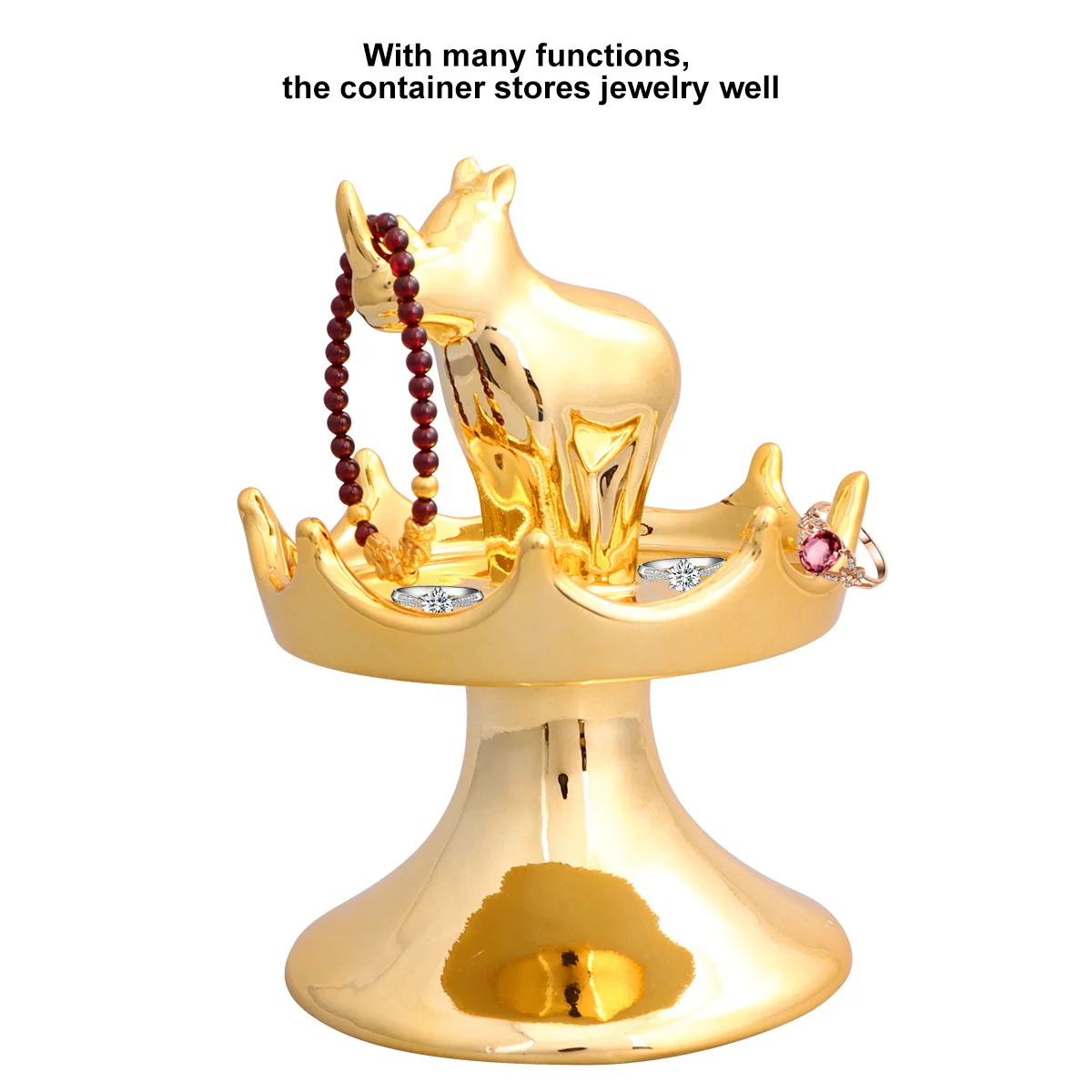 1 шт. Золотая подставка для украшений в виде короны, керамическая подставка для серег, органайзер для хранения, декоративный аксессуар для спальни и ванной комнаты
1 шт. Золотая подставка для украшений в виде короны, керамическая подставка для серег, органайзер для хранения, декоративный аксессуар для спальни и ванной комнаты