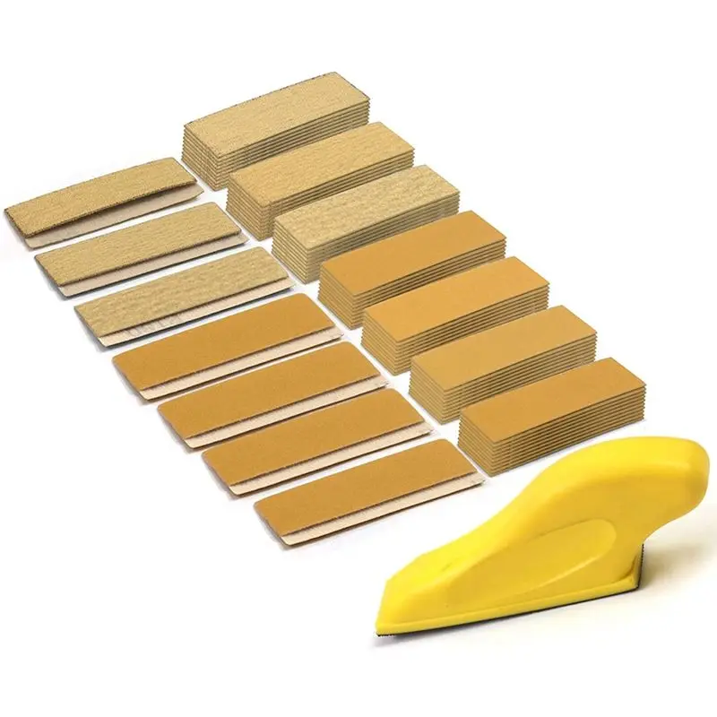 ABUL-70Pc Sander Paper Kit,3.5X1in Hand Sanding Block For Wet Dry Hook & Loop Alumina 80 To 600 Grit Sandpaper For Wood Craft
ABUL-70Pc Sander Paper Kit,3.5X1in Hand Sanding Block For Wet Dry Hook & Loop Alumina 80 To 600 Grit Sandpaper For Wood Craft