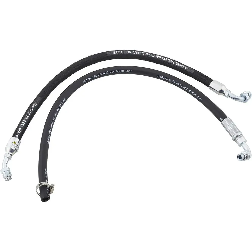 Universal Power Steering Hose Kit, 24 High Pressure and 25 Return Lines, Inverted Flare Fittings, Durable Rubber Construction
Universal Power Steering Hose Kit, 24 High Pressure and 25 Return Lines, Inverted Flare Fittings, Durable Rubber Construction
