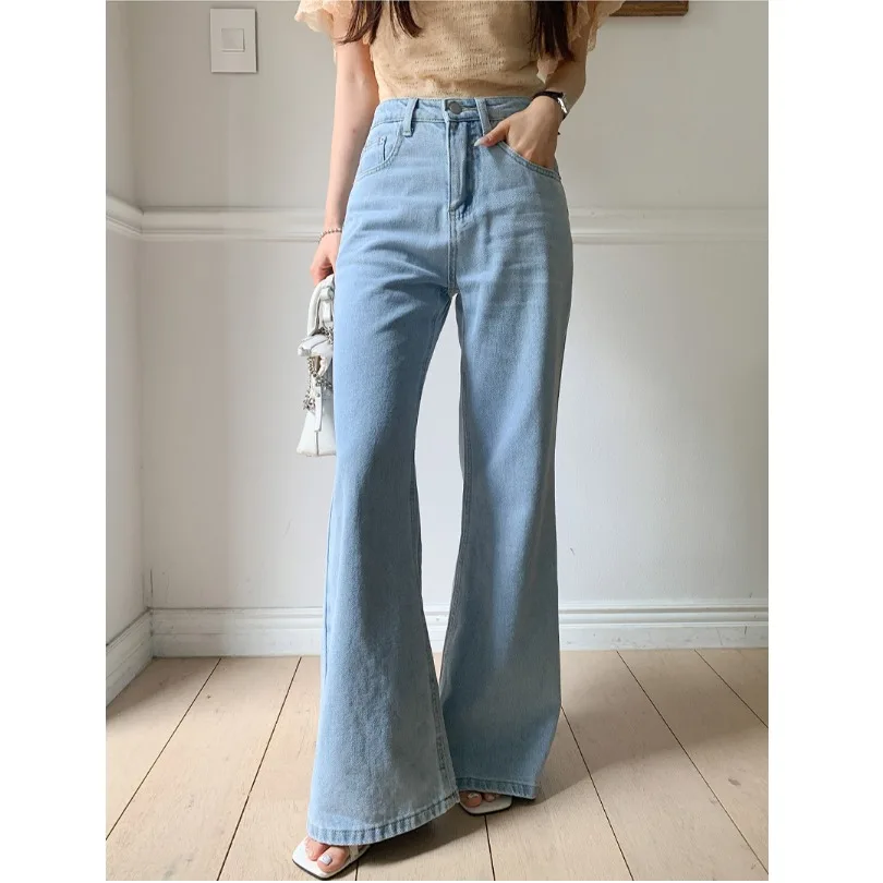 Light Wash Versatile High Waist Bell Bottom Jeans Casual Long Pants Women's Cotton Denim Skinnier Fit Standard Body All Seasons
Light Wash Versatile High Waist Bell Bottom Jeans Casual Long Pants Women's Cotton Denim Skinnier Fit Standard Body All Seasons