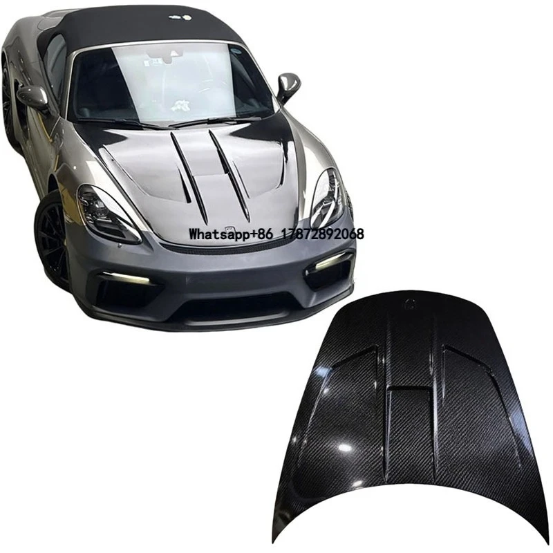 Car Modification Parts for 718 Carbon Fiber Front Hood Bonnet for 981 982 Boxster Cyaman Front Lid Engine Cover
Car Modification Parts for 718 Carbon Fiber Front Hood Bonnet for 981 982 Boxster Cyaman Front Lid Engine Cover