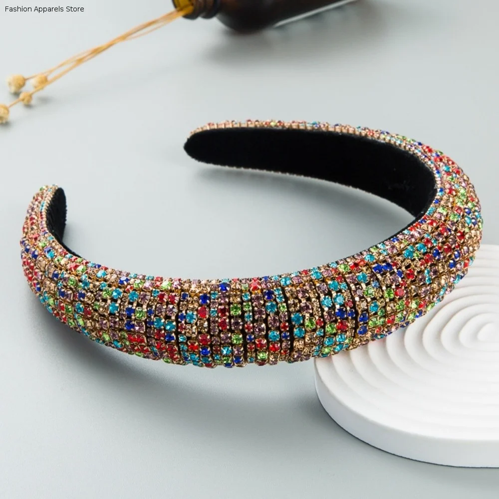 Sparkly Hairband Padded Rhinestone Headband Baroque Wide-brim Crystal Hairband Luxury Glittering Sponge Hair Hoop Prom
Sparkly Hairband Padded Rhinestone Headband Baroque Wide-brim Crystal Hairband Luxury Glittering Sponge Hair Hoop Prom