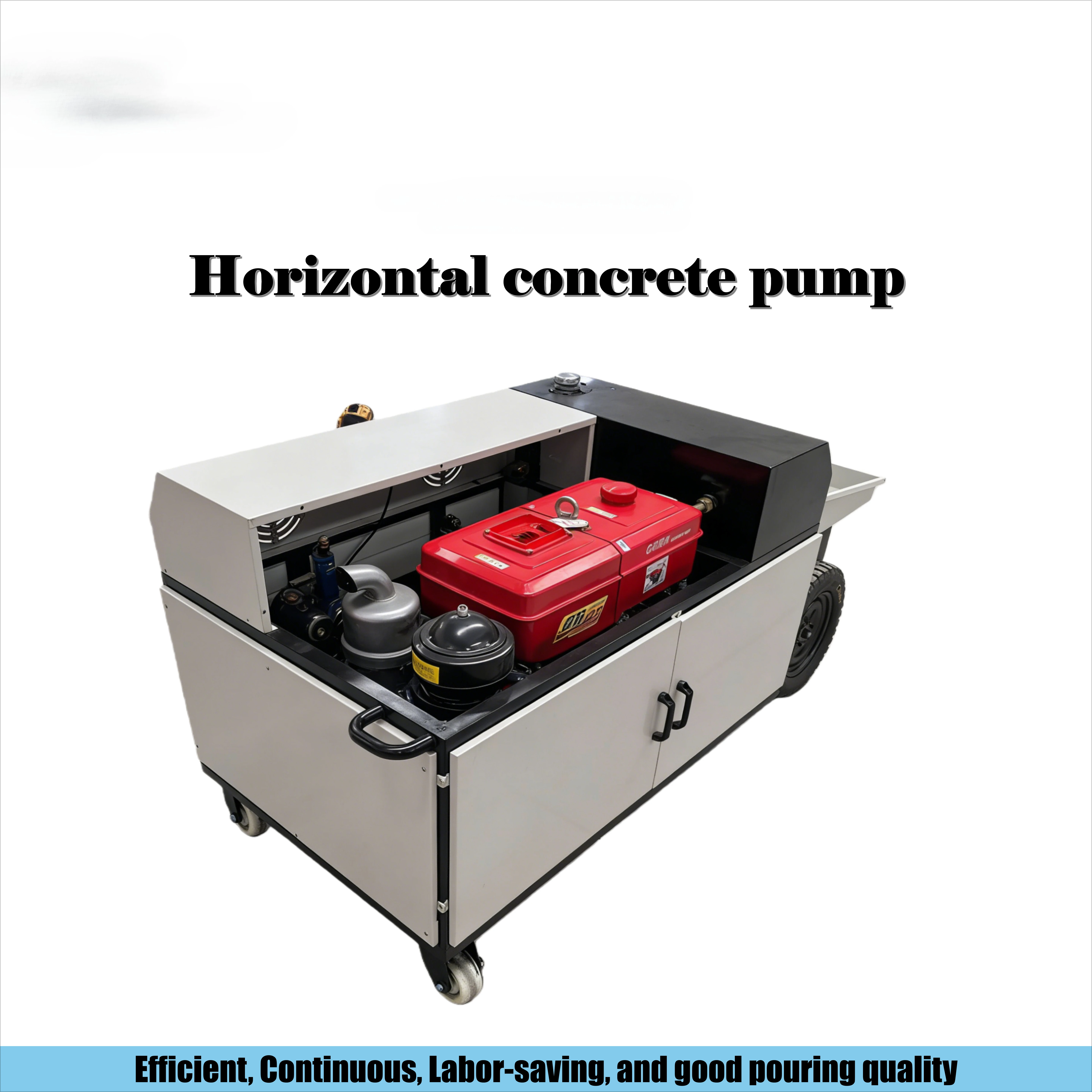 15kw/25HP Horizontal Concrete Pump 6m³/h 15Mpa Air-cooled for Fine Stone with 50-60m Horizontal Conveying Distance
15kw/25HP Horizontal Concrete Pump 6m³/h 15Mpa Air-cooled for Fine Stone with 50-60m Horizontal Conveying Distance