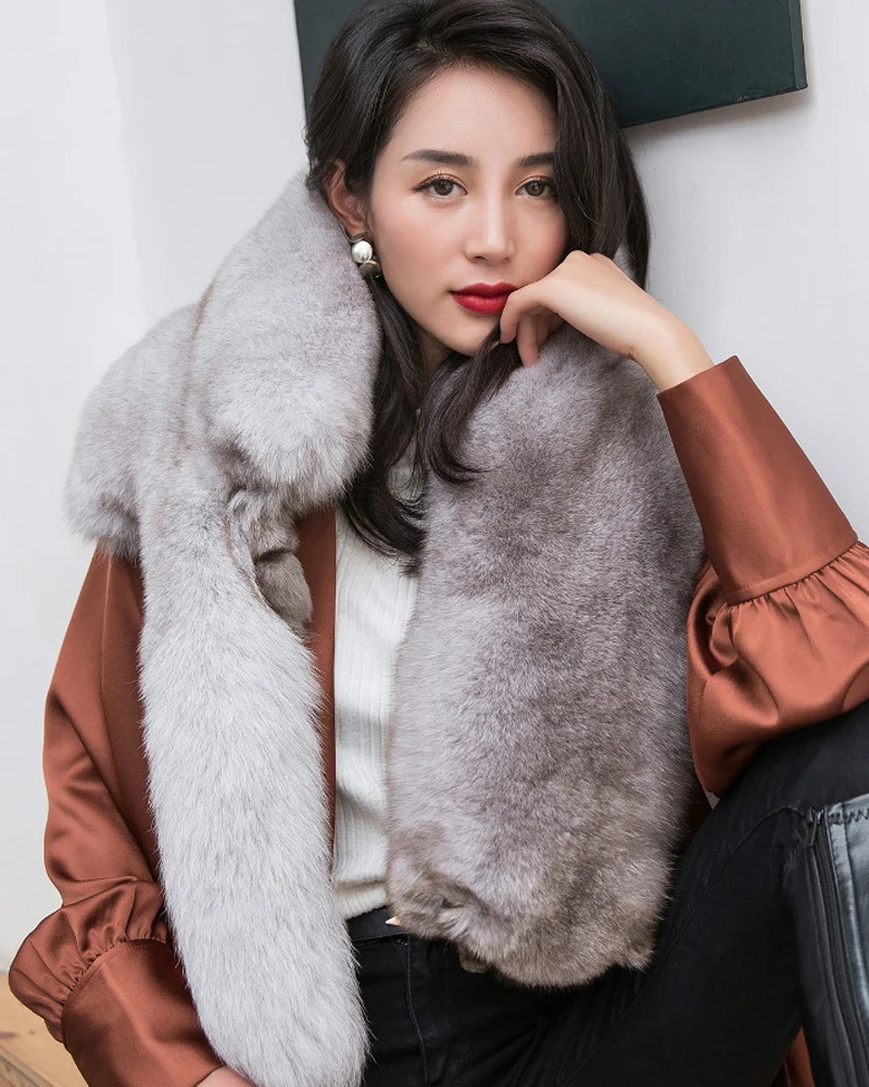 Winter Warm Large Real Fox Fur Collar Natural Fur Coat Scarves Party Women Men Jackets Hood Shawl Decor Female Neck Scarf Wraps
Winter Warm Large Real Fox Fur Collar Natural Fur Coat Scarves Party Women Men Jackets Hood Shawl Decor Female Neck Scarf Wraps
