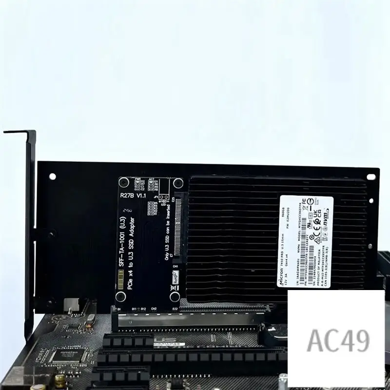 C9-Pcie 5.0 X4 To U.3 SSD Hard Disk Adapter Card PCI Express Gen5.0 4X To U.3 SFF-TA-1001 Hard Drive SSD Adapter Card
C9-Pcie 5.0 X4 To U.3 SSD Hard Disk Adapter Card PCI Express Gen5.0 4X To U.3 SFF-TA-1001 Hard Drive SSD Adapter Card