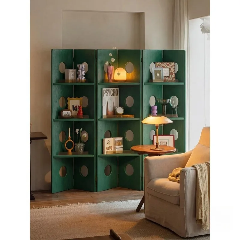 Solid wood folding screen multi-layer storage rack household entrance creative multi-functional partition display cabinet locker
Solid wood folding screen multi-layer storage rack household entrance creative multi-functional partition display cabinet locker