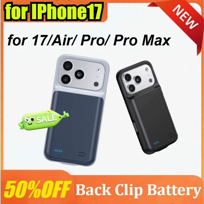 10000mAh Battery Charger Case for IPhone17/Air/ Pro/ Pro Max External Portable Charger Backup Case Mobile Phone Accessories
10000mAh Battery Charger Case for IPhone17/Air/ Pro/ Pro Max External Portable Charger Backup Case Mobile Phone Accessories