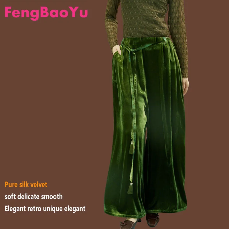 Fenbaoyu Luxury Silk Velvet Women's Pants Loose Wide Leg Striped Pants Outdoor Style, Comfortable Relaxing, Soft Skin-Friendly
Fenbaoyu Luxury Silk Velvet Women's Pants Loose Wide Leg Striped Pants Outdoor Style, Comfortable Relaxing, Soft Skin-Friendly