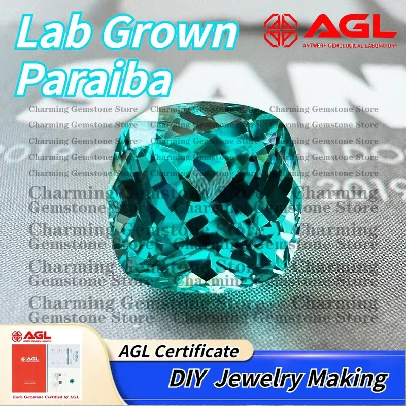 Lab Grown Paraiba Gemstone for DIY Jewelry Making Cushion Cut Inlay Ring Necklace AGL Certificate Lab Created Paraiba
Lab Grown Paraiba Gemstone for DIY Jewelry Making Cushion Cut Inlay Ring Necklace AGL Certificate Lab Created Paraiba