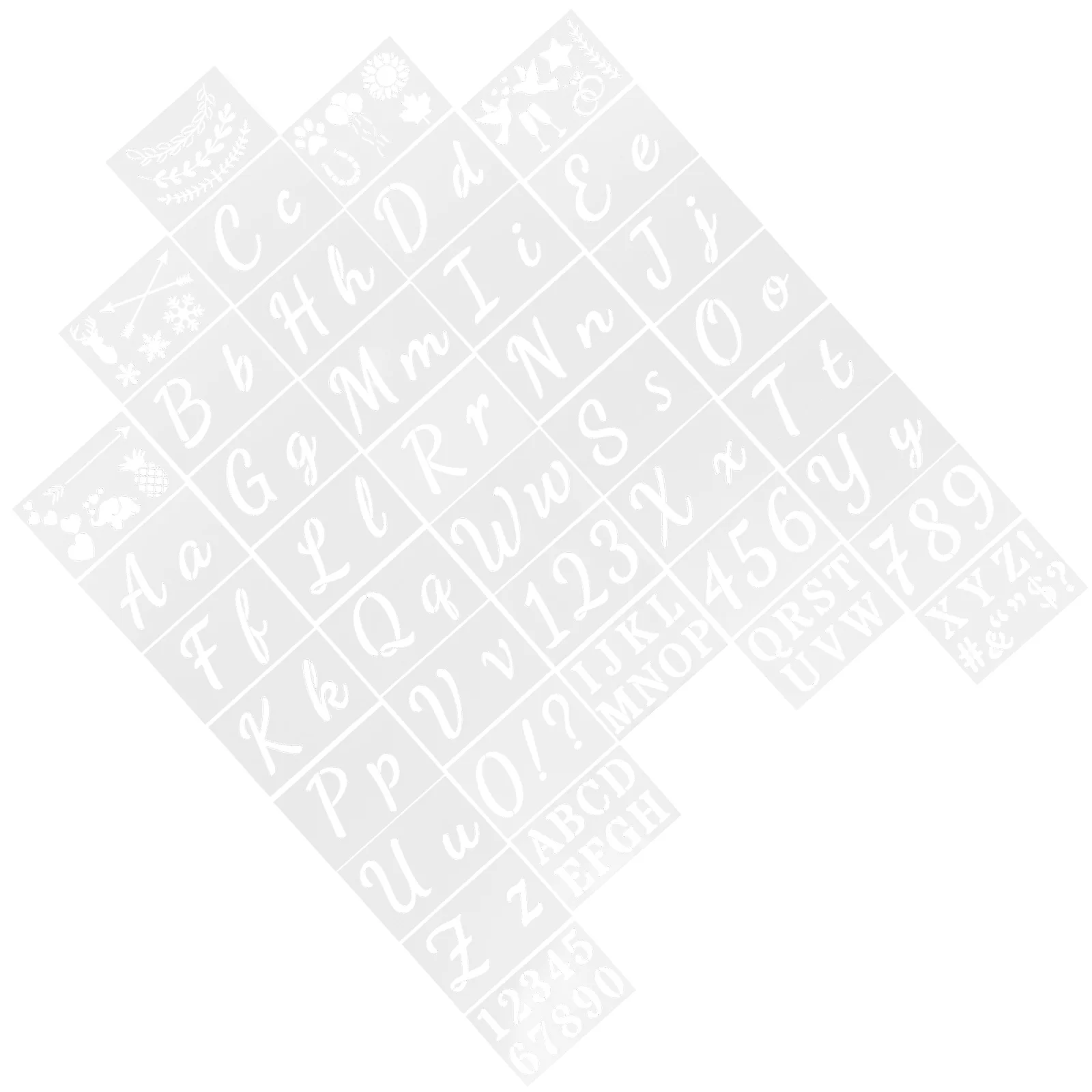 Cursive Letter Template Geometric Stencil The Pet Painting Plastic Reusable Stencils
Cursive Letter Template Geometric Stencil The Pet Painting Plastic Reusable Stencils