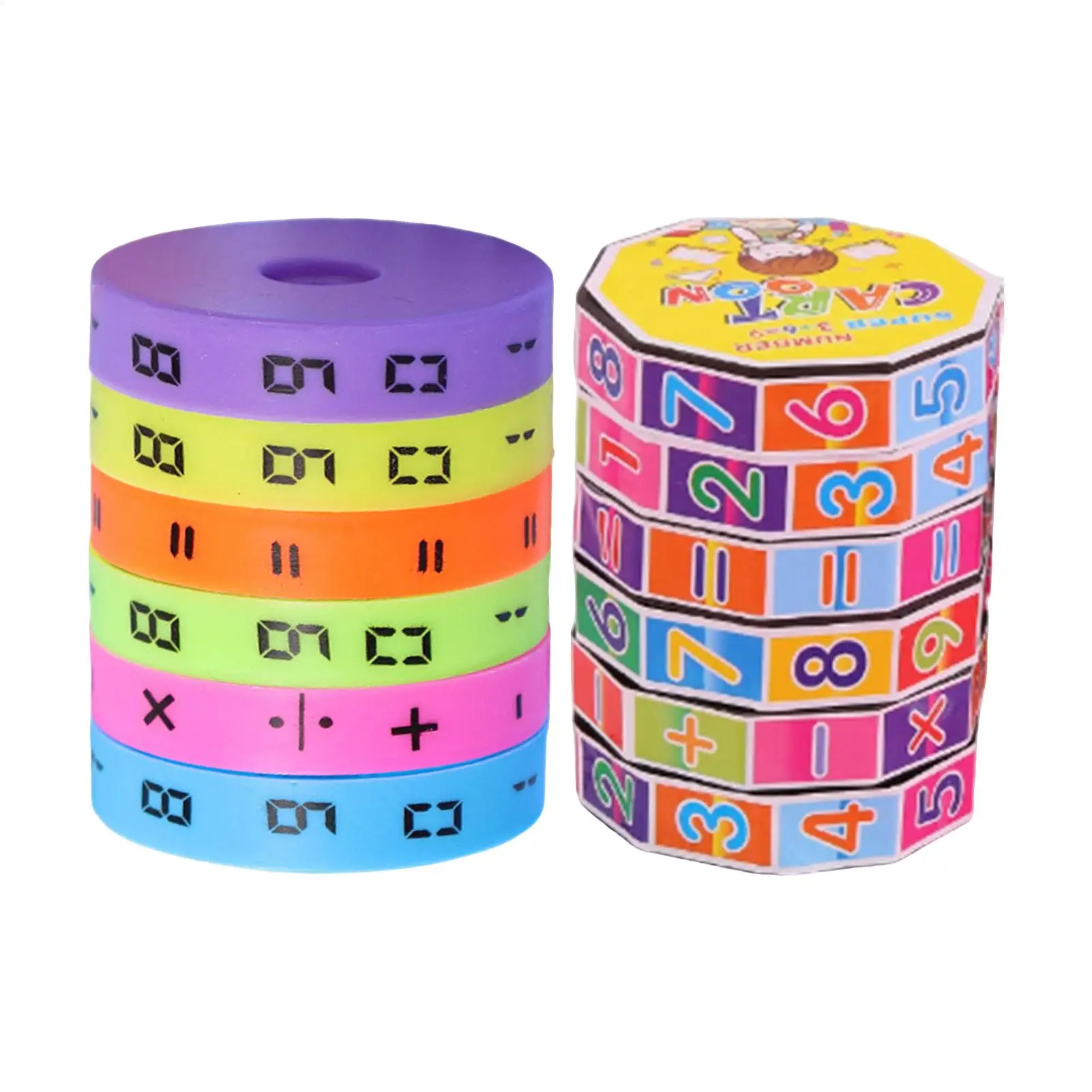 Colorful Arithmetic Learning Toy Learning Arithmetic Cube Cylinder Intelligence Math Cubes Toy Preschool Number Math Game Toys
Colorful Arithmetic Learning Toy Learning Arithmetic Cube Cylinder Intelligence Math Cubes Toy Preschool Number Math Game Toys